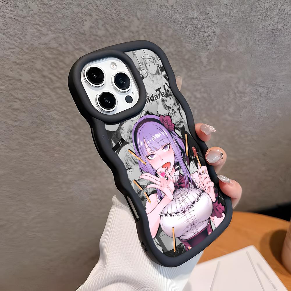Dagashi Kashi Hotaru Mobile Phone Case for iPhone 17 16 15 14 13 12 11 Air Pro Max Plus Wavy Edge TPU Colorful Cover Pretty iPhone 14
