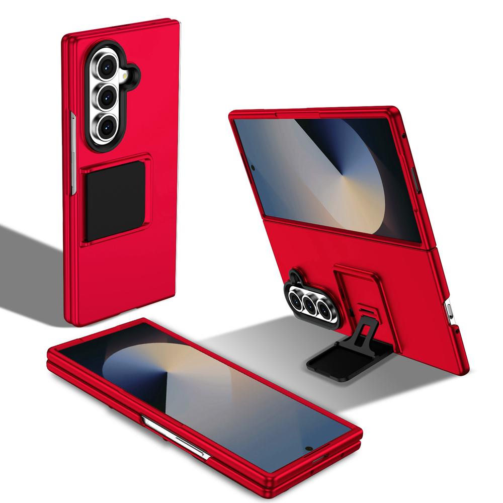 KEYSION Luxury Upright Live Stand Case for Samsung Galaxy Z Fold 7 5G Hard PC Shockproof Phone Back Cover for Galaxy Z Fold 7 5G