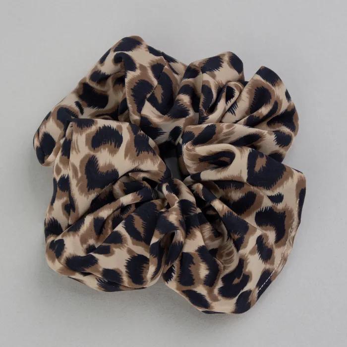 Mocha Leopard Scrunchie
