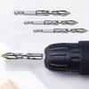 3 Stück Exzentrischer Spiralbohrer Hochfeste Bohrer-Sets 6mm/8mm/10mm/12mm Metall-Spiralbohrer für Glas/Fliesen/Holz