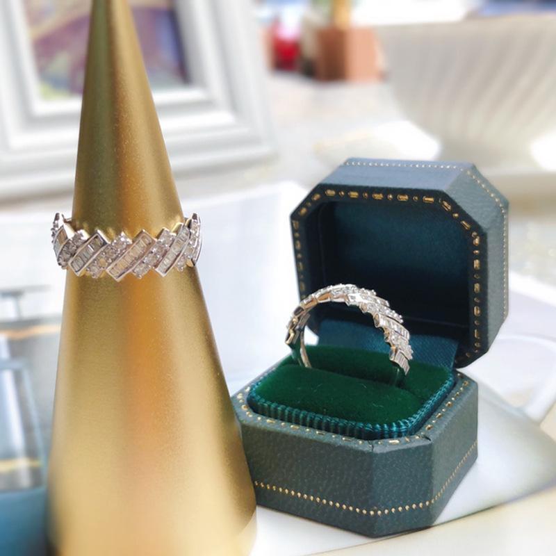 European and American fashion ladies simple personality sweet ring temperament versatile anniversary ring