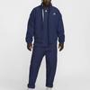 Nike Club Fleece Futura Woven Stand Collar Zip Casual Jacket Men Jackets Midnight-Navy White FZ0656-410