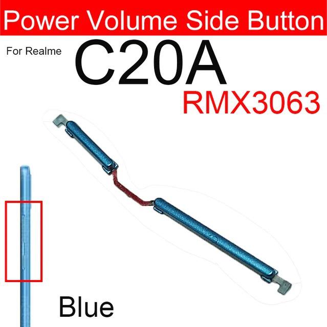 

Volume and Power Side Buttons Compatible with Realme C25/C25Y/C25S/C21/C21Y/C20/C20A