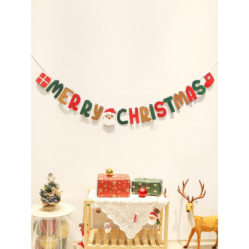 Felt Christmas Decoration Hanging Ornaments for Indoor Photo Props and Backgrounds