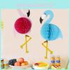 Delightful Pink Flamingo Honeycomb Hanging Decor For Birthday And Children's Festivities