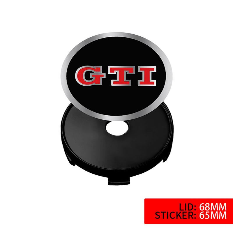XYZ1 4Pcs 60/63/68MM Car Wheel Center Hub Caps Logo Cover for Volkswagen VW Rline Golf7 8 Passat Variant GTI Motion Caddy Arteon Polo