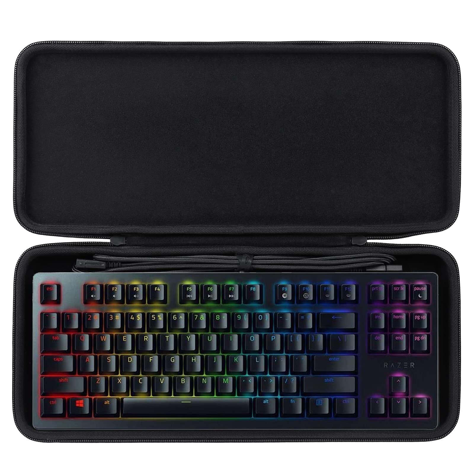 

Чохол для зберігання co2CREA, сумісна з ігровою клавіатурою Razer Huntsman Tournament Edition (Тільки футляр) чорний
