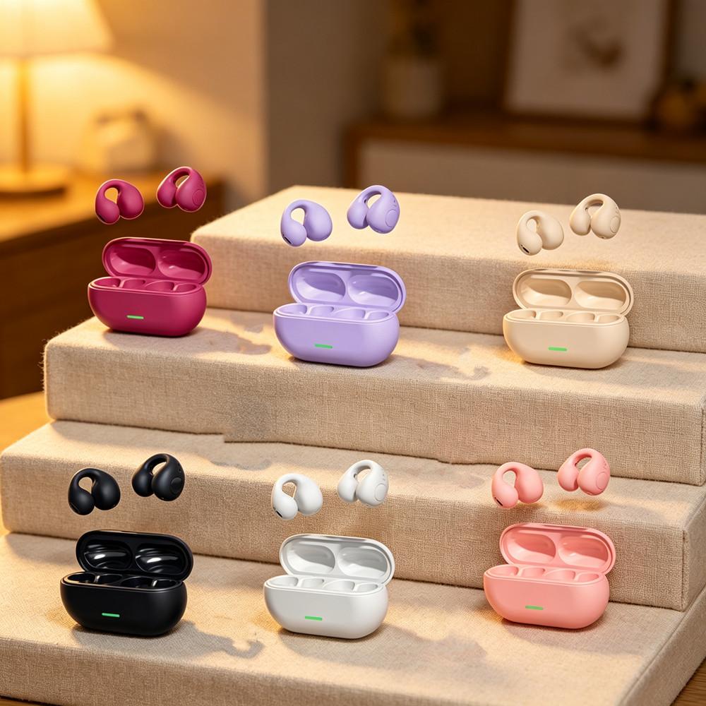 Xiaomi T75 Fone Bluetooth Headset 5.3 Wireless Air Conduction Headphones Clip Ear Music Noise Canceling HD Call Sports Gaming Earphone