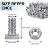50Pcs Mounting Hardware Kit Aluminium M6x15mm Screws Bolts Nuts Kit Easy To Use for Hardware Greenhouse Supplies