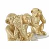Figurine décorative - dkd home decor - Singes tropicaux - 10,5 x 10,5 x 18,5 cm - Résine - 3 pièces