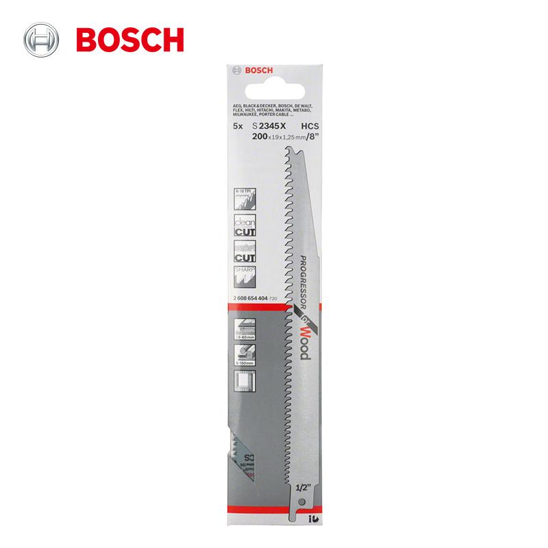 Bosch Saw Blades Reciprocating Saw Blade for Wood S2345X (5-Piece Set) 200mm