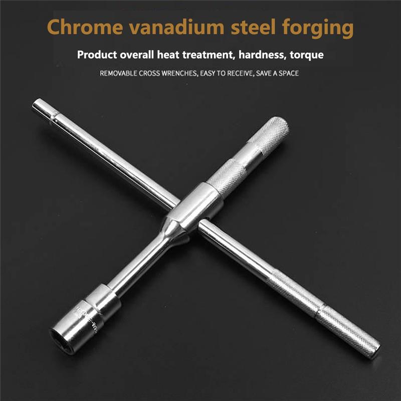 2025+ Schraubenschlüssel Reifenwechselwerkzeug Demontage T-Typ 17 19 21 23mm Arbeitssparend Demontage Universal Set