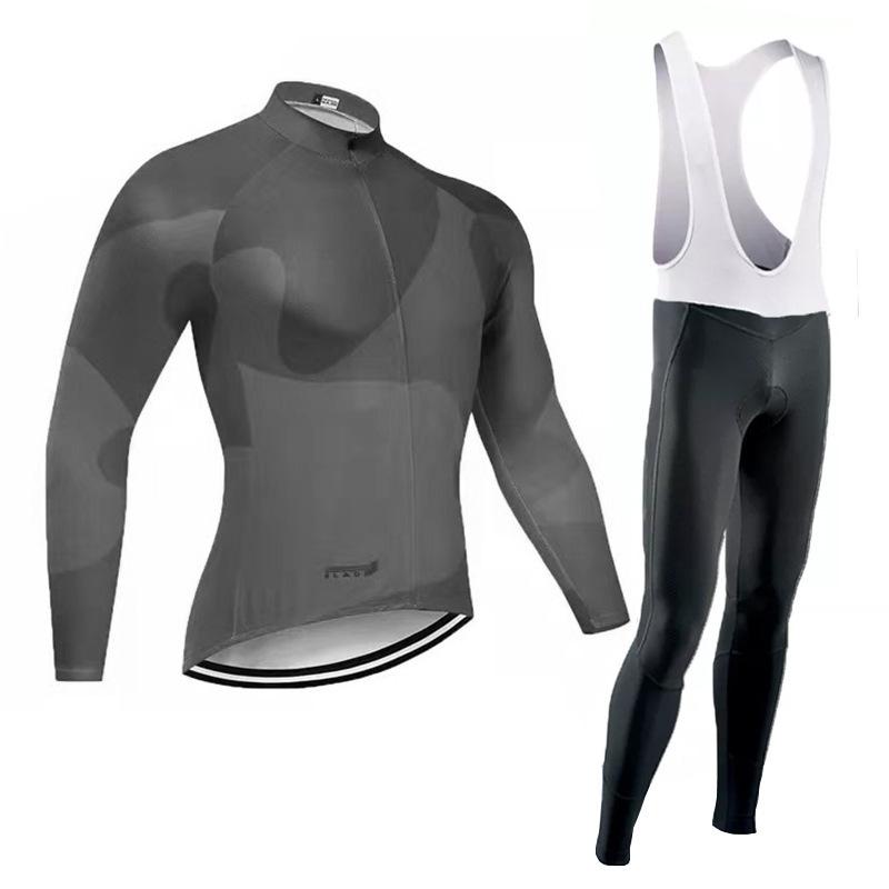 Sweat-wicking and Breathable Tour De France Cycling Suit, Cycling Suit, Fleece Tour De France 2026 Long-sleeved, Autumn Breathable Cycling Suit Set.
