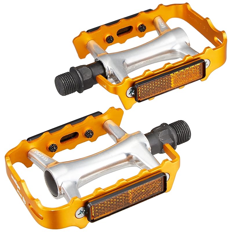 

WELLGO aluminum cage pedals gold M248DU