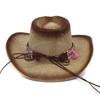 Straw Cowboy HAT Outback Western Mens Womens Cowboy  Hat
