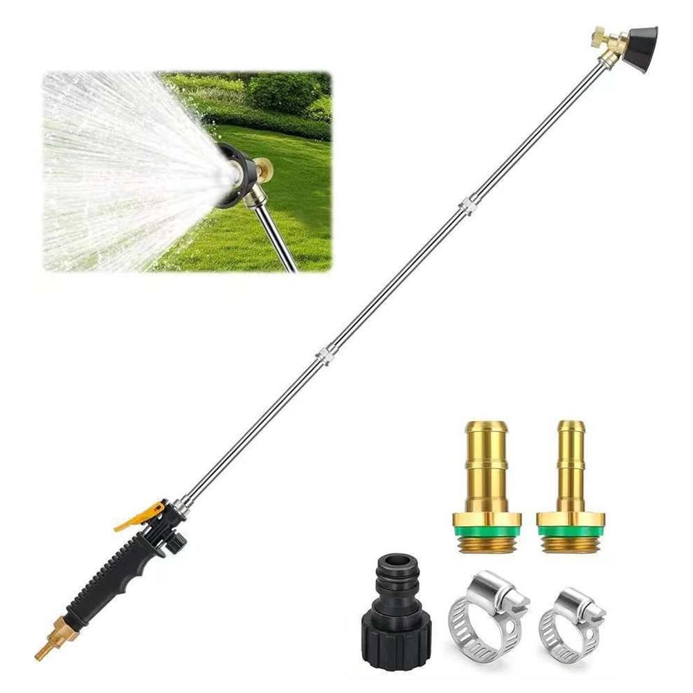 High Output Nozzle Adjustable Spray Wand Brass Barb Connectors Efficient Watering Tool Efficient Watering 146cm