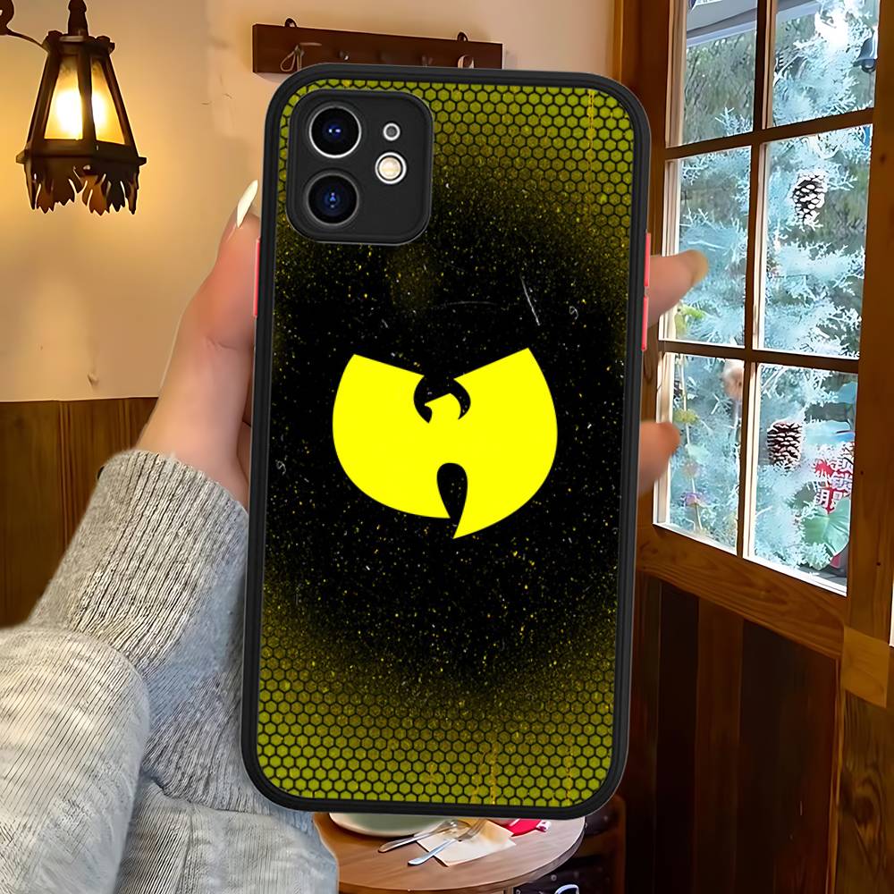 Fashion Trends WU-T-TANG CLANs For IPhone 16 15 14 13 12 11 Pro Max X XS MAX Plus Translucent Black Phone Cover