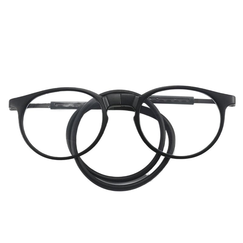 

Portable Magnetic Reading Glasses TR90 Reading Glasses Anti-Blue Light Portable Ultra-light Computer Spectacles Round-Frame +1.00 чорний