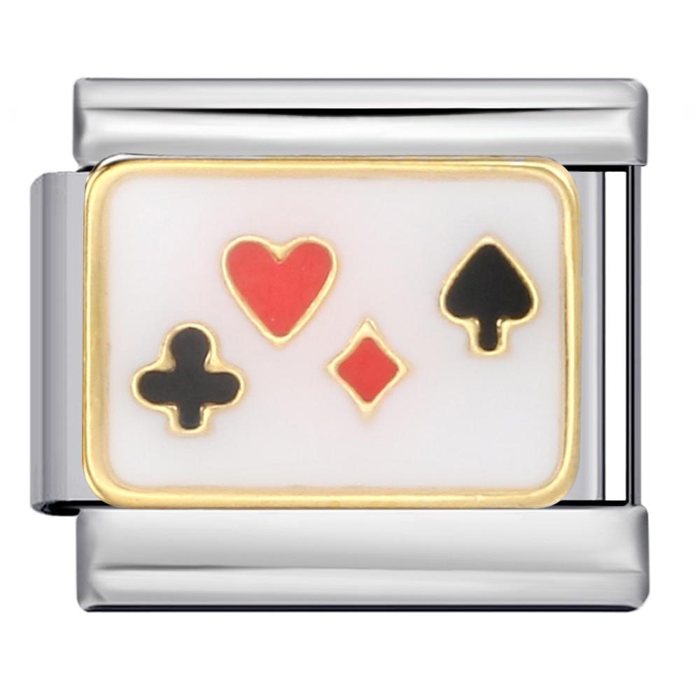 

Модные разноцветные глазурованные доллары, игральные кости, покер, снукер, подвески, итальянские звенья, браслеты 9 мм, браслет из нержавеющей стали, изготовление ювелирных изделий своими руками