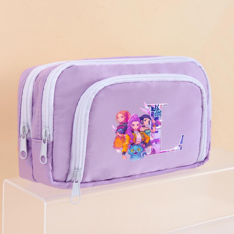 Kpop Dämonenjäger Federmäppchen Cartoon Kawaii Mädchen Stiftebox Stifthalter Tasche für Schüler Schulanfang Schreibwaren Geschenkartikel