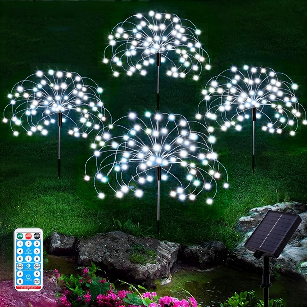 

Solar Fireworks Outdoor String Lights Fairy String Lights 8 Modes Courtyards Gardens Camping Christmas Decorations 1-4pcs белый