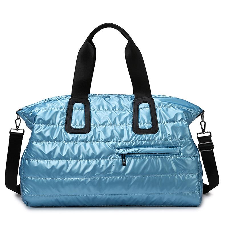 

Fitness Bag Women s Cotton Clothing Bag Dry and Wet Separation Waterproof Swimming Bag Yoga Portable Shoulder Travel Duffel Bag озеро синий