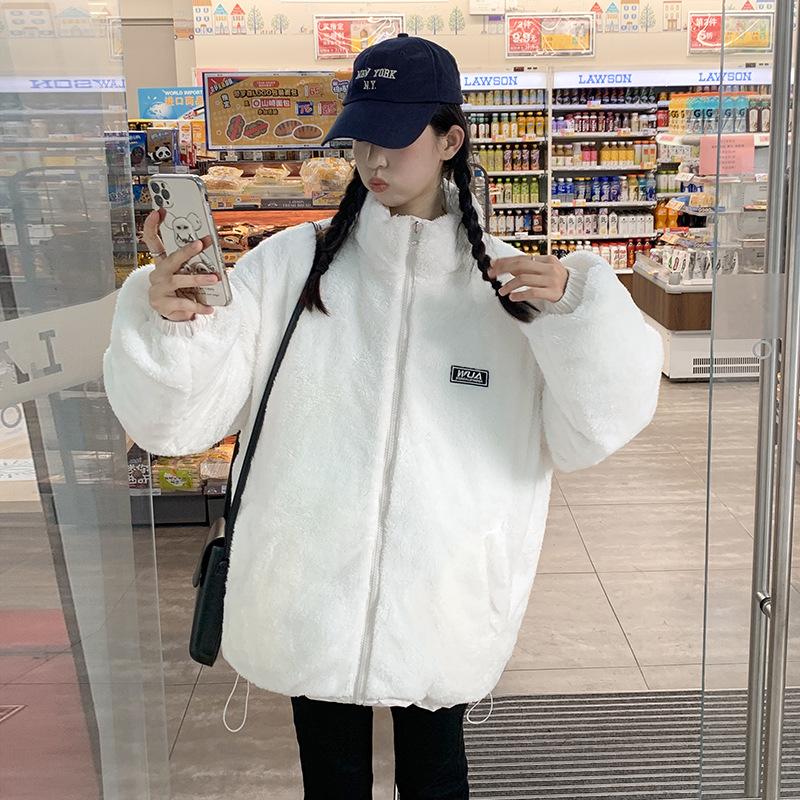 Winter new down cotton-padded clothes women's loose and thickened short students wear cotton-padded jackets on both sides