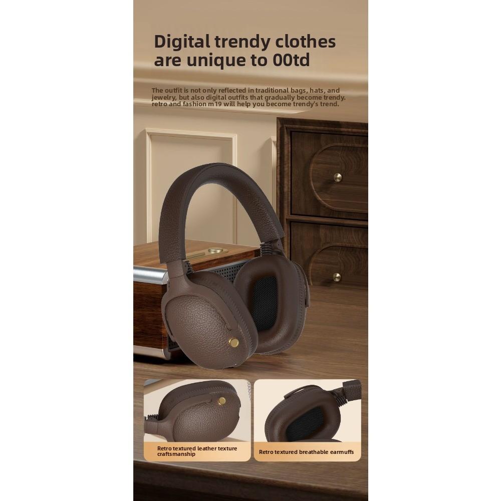 Retro Style M19 Headset Wireless Headset Bluetooth 5.4 Mobile Phone