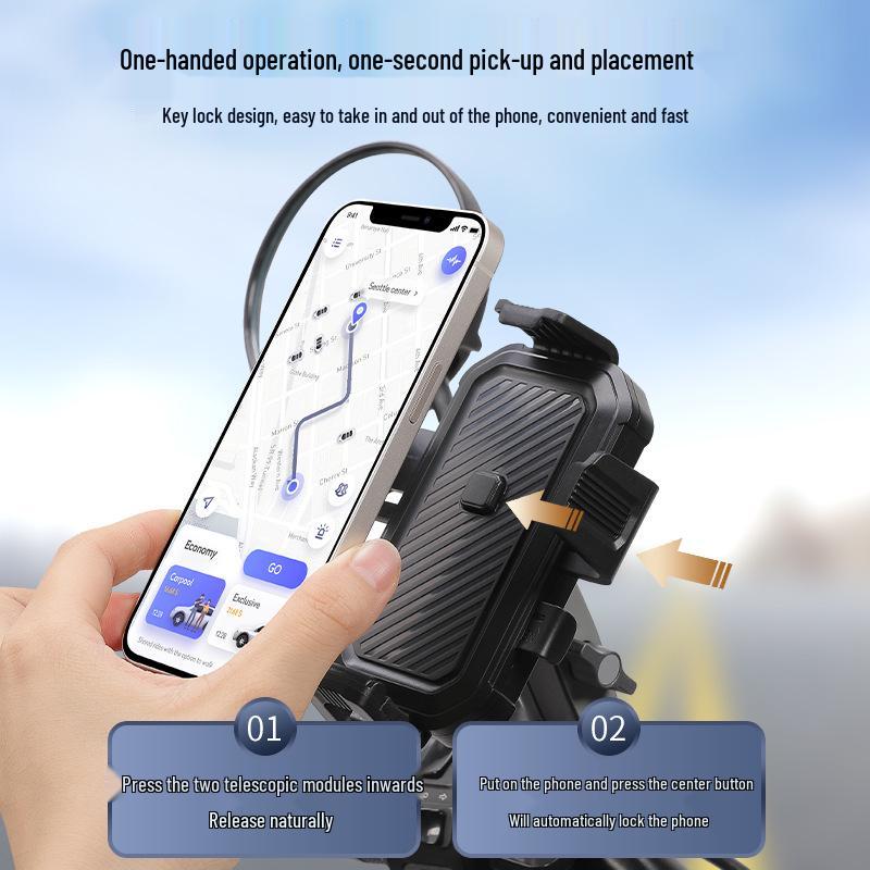 F Series Cycling Phone Mount: Handlebar & Mirror Bracket for Bicycles and Motorcycles