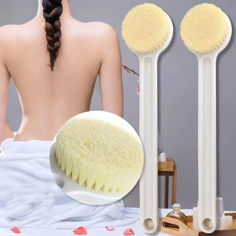 Long-Handled Soft Bristle Bath Brush, Back Scrubber, MUJI Bath Brush Qiaohe