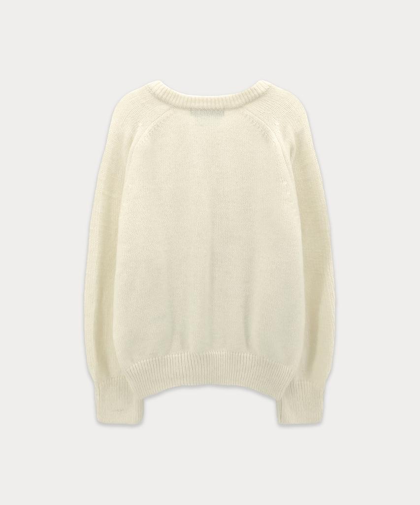 Sseomweeobeoteo Hazel Alpaca V-Neck Knit - Ivory