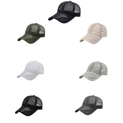 Solbeskyttende Nettlue for Menn Kvinner Soltett Lue Utendørsaktivitetslue Pustende Sport Baseballcaps Camping Solhatt