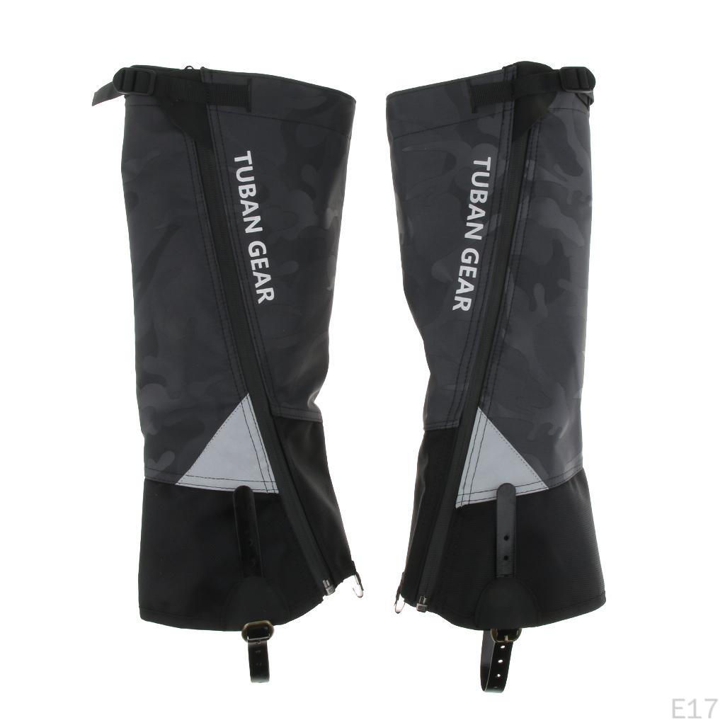 1 Pair Waterproof Walking Boots Shoes Cover Camping Hiking Leggings