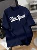 2026 New Unisexs summer design letter print soft and breathable round neck Comfortable and loose Unisexs and Womens Tshirts