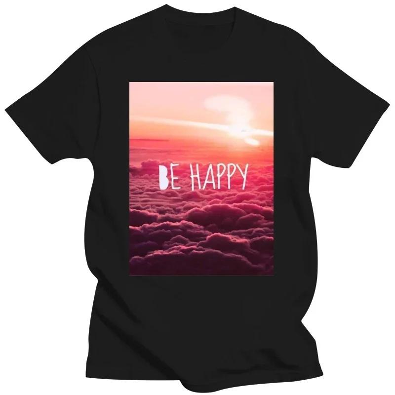 

Be Happy Tumblr Instagram Blogger T-shirt Vest Men Women Unisex 1211 Cheap wholesale tees,100% Cotton For Man L чёрный