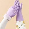 Thick Velvet Washing Gloves Waterproof Dish Washing Gloves Cleaning Gloves  Bowl Cleaning