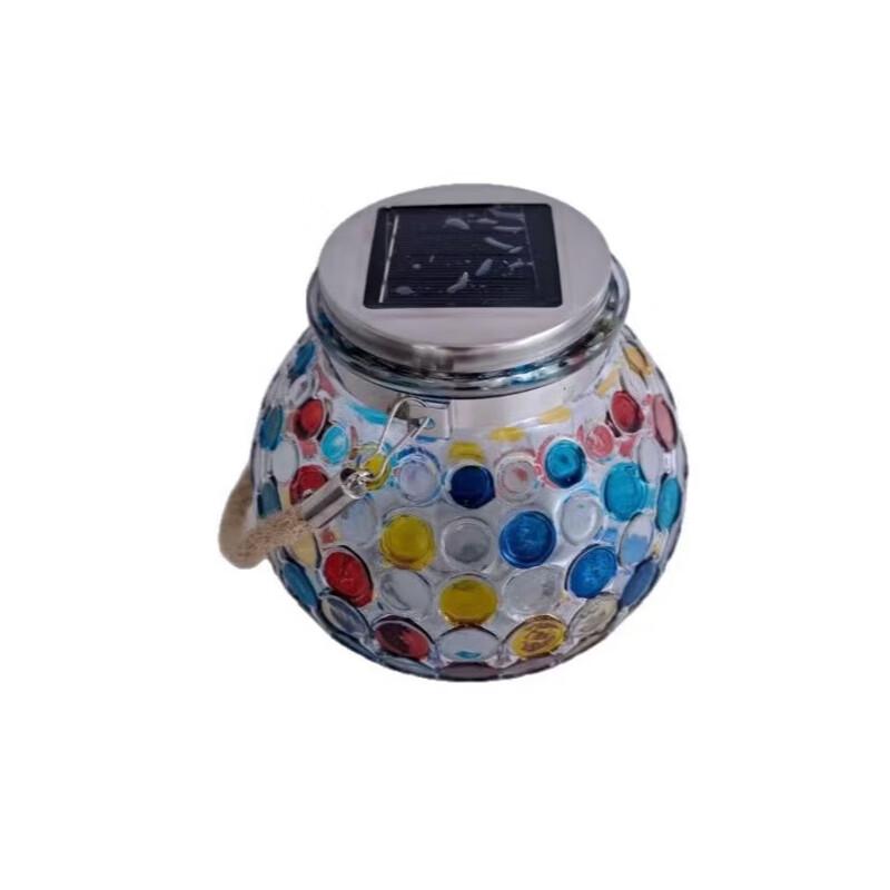 Solar Peacock Bottle Outdoor Night Light