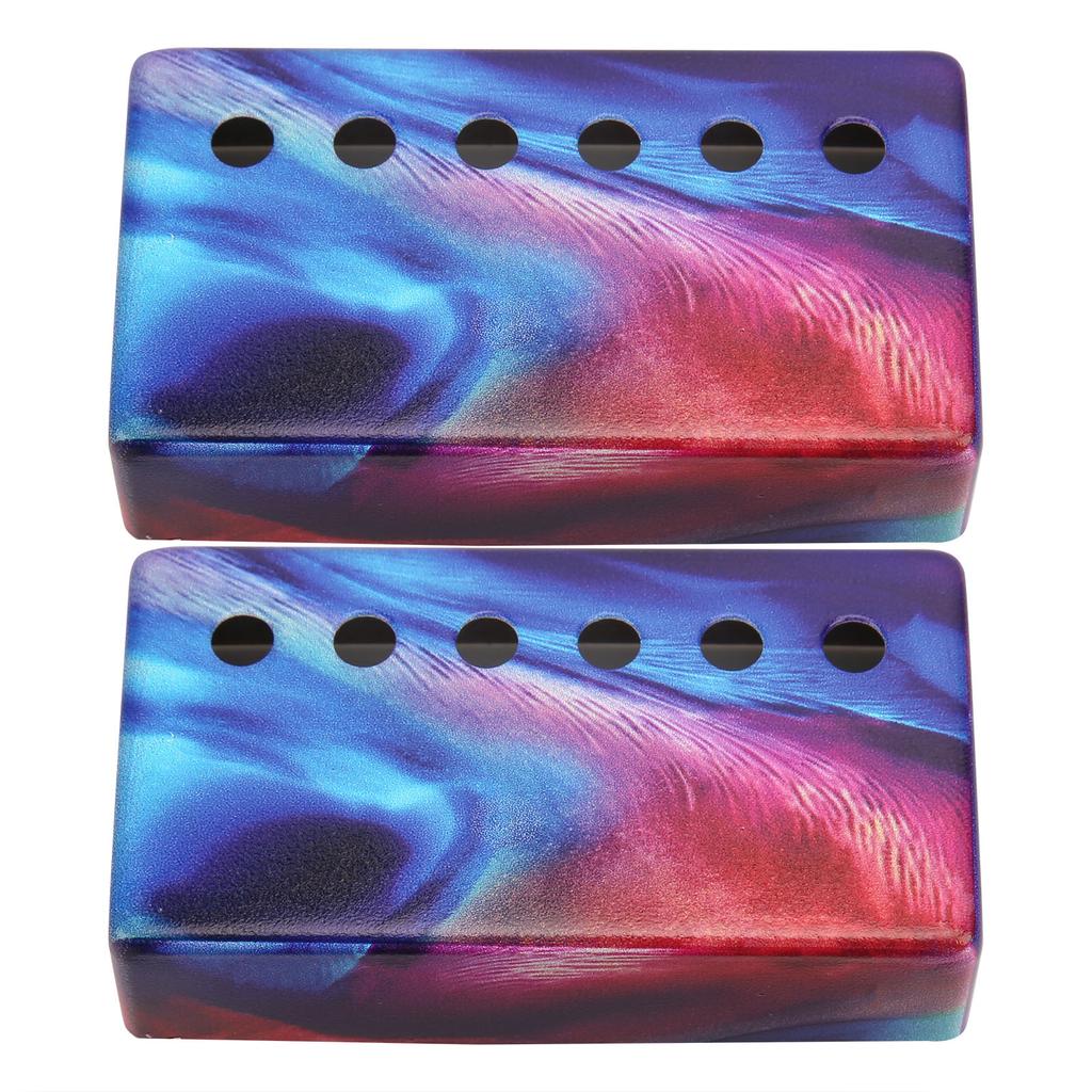 2 Stück Tonabnehmerabdeckung 6 Loch Kupfer Schutzhülle Gitarrenwartung Deko Zubehör