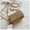 Nuova Moda Borsa a Spalla da Donna Semplice Borsa Quadrata Piccola con Texture a Catena Lusso Leggero Borsa a Tracolla da Festa Portafogli e Borse