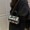 Street Style Small Square Bag With Soft Structure And Internal Pocket