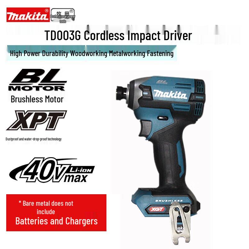 

Makita 40V Max XGT Brushless Cordless Impact Driver CN plug (adapter included)