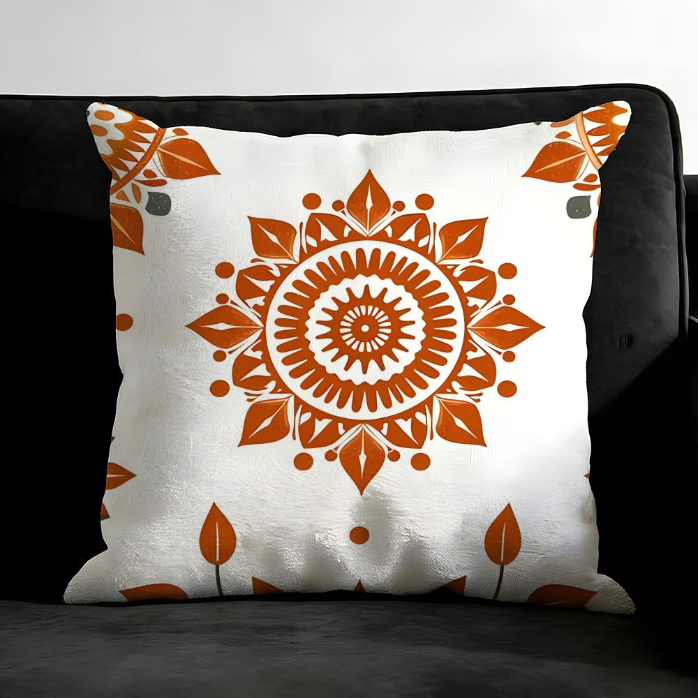 Bohemian Style Cushion Cover Pillowcase Ultra Soft Skin Friendly Fabric Cloud Like Comfort & Concealed Zipper