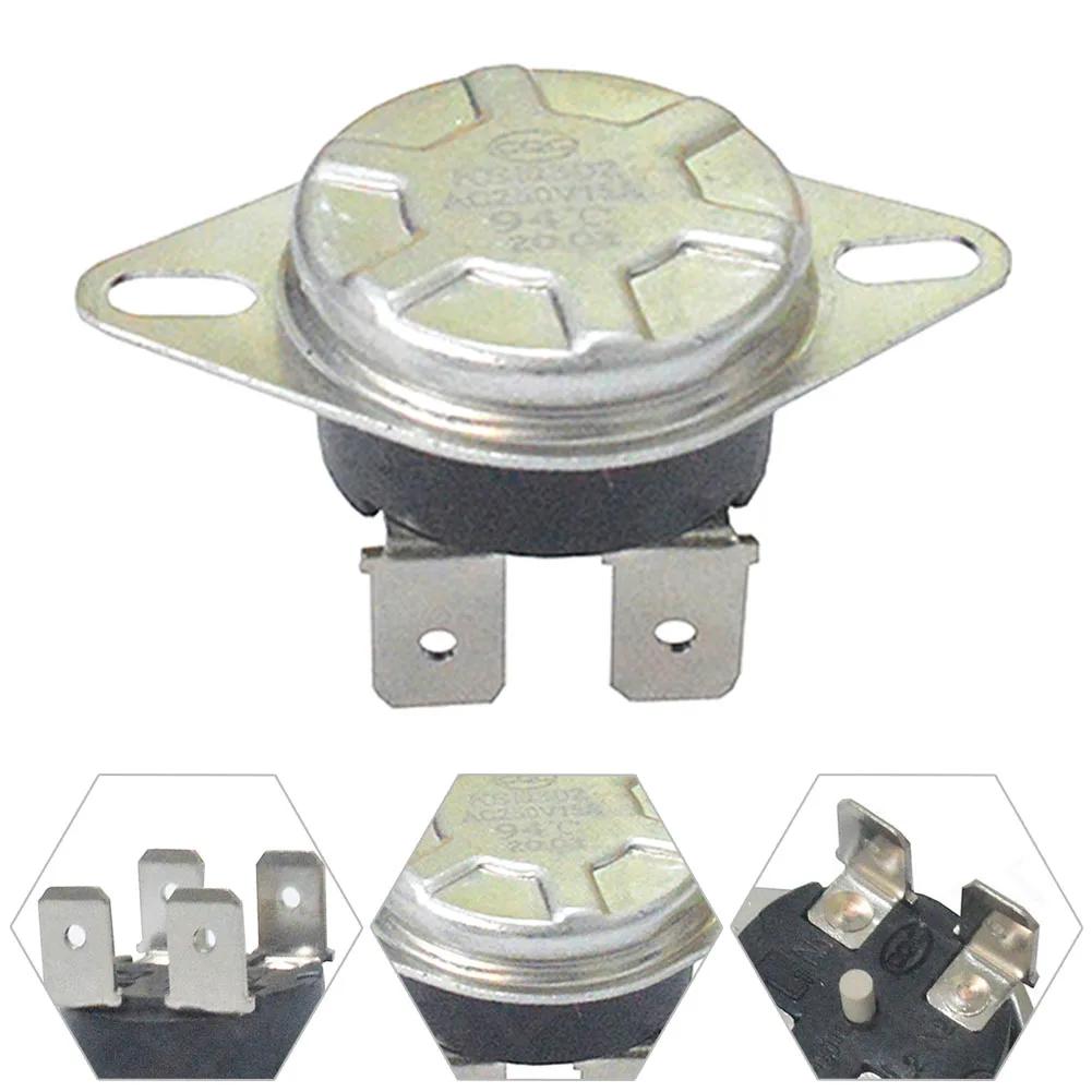 Interruttore di Temperatura Bimetallico Sensore di Controllo KSD302 Interruttore di Temperatura Controllo 94℃ Termostato Nominale AC 15A 250V Sensore Termostato