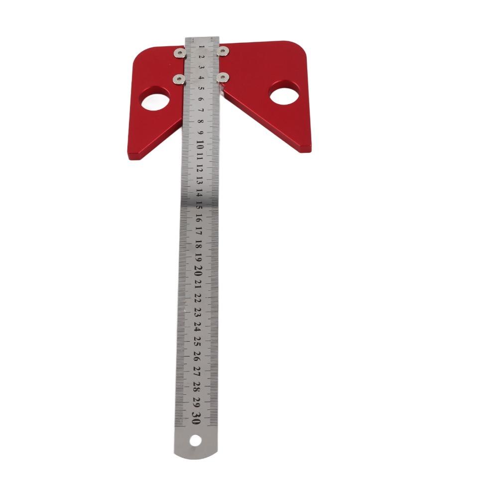 45/90 Grad Mittelpunktsucher Werkzeug Aluminiumlegierung Mittelpunkt Anreißer Holzbearbeitung Anriss und Markierung