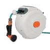 Retractable Garden Hose Reel Slow Return Auto Rewind Retractable Garden Hose Reel Wall Mount with Sprayer Nozzle for Car Wash