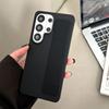 Silicone Elastic Wrist Strap Phone Case For For Samsung S26 S25 S24 S23 Ultra Plus Carbon Fiber Texture Hard PC Back Cover