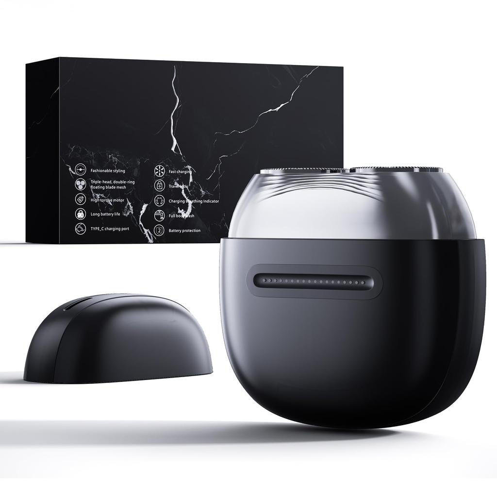 Aerzosty Electric IPX7 Slide Switch 400mAh Portable for Travel and Business and Perfect As a Gift for Men Model Men's Shaver, Ultra-Lightweight