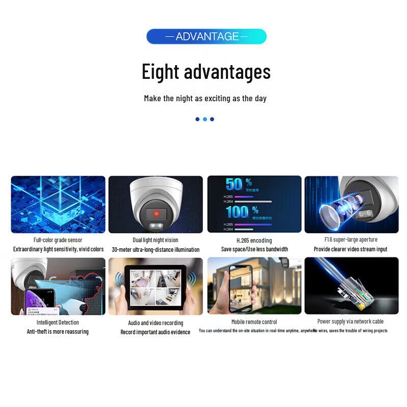 HIKVISION 8MP Διπλού Φωτισμού Πλήρους Χρώματος PoE IP Κάμερα Ασφαλείας Βύσμα CN (περιλαμβάνεται αντάπτορας)
