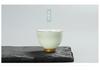 Ensemble de tasses à thé Gongfu Amour Arc-en-ciel Tasse à pied en céramique avec bordure dorée Tasse Maître Personnelle pour la Cérémonie du Thé Usage Domestique Cadeau