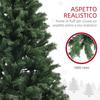 Artificial Christmas Tree diameter 110 x 180 cm with 1000 Steel and Green Plastic Branches